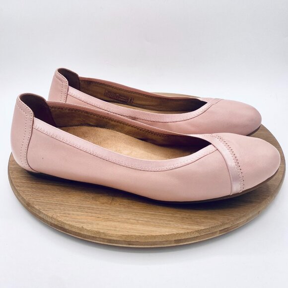Vionic Shoes Womens 10 Pink Leather Orthotic Ballet Flats Caroll - Picture 6 of 12